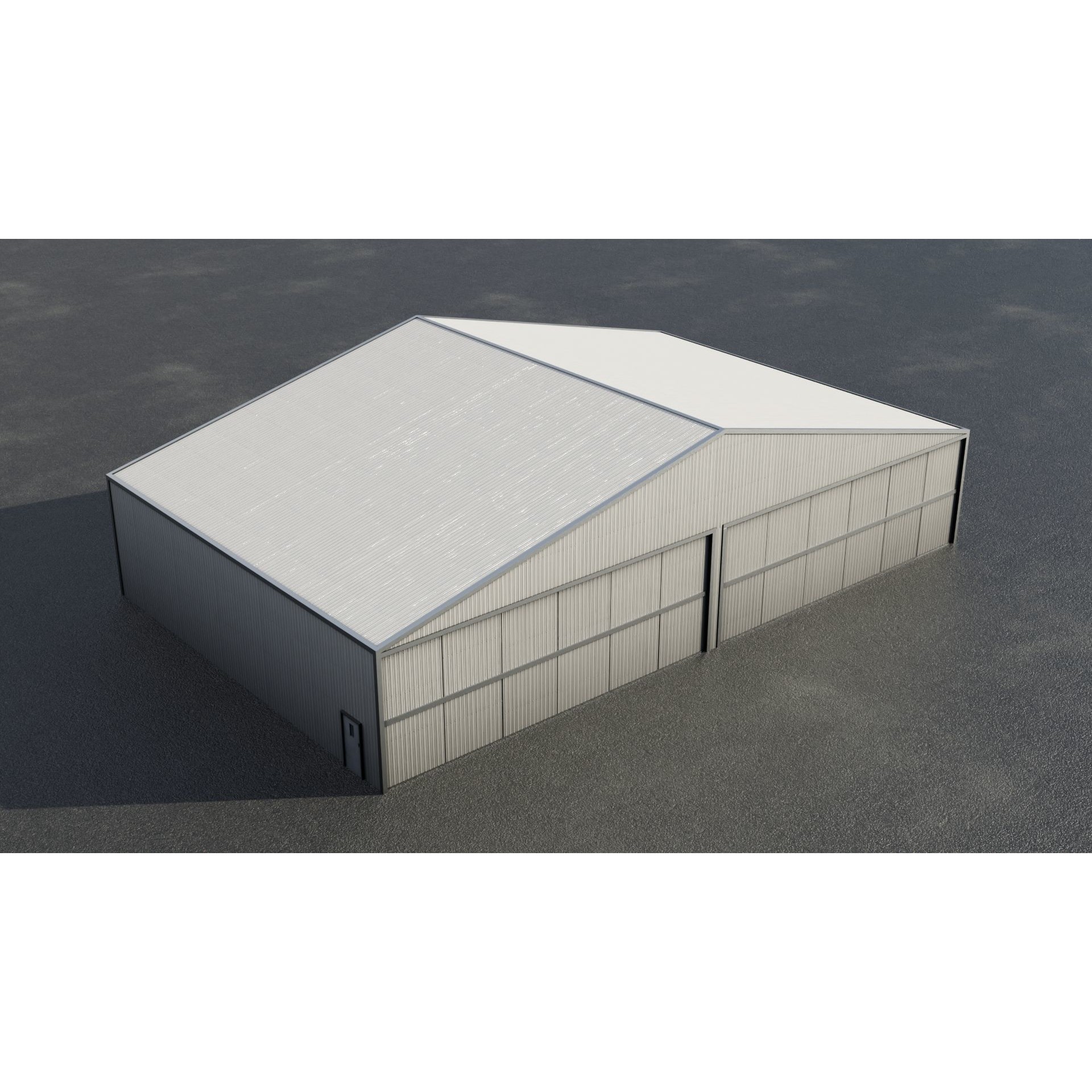 Airfield Hangar Collection - Low-Poly Game-Ready 3D Model - View 57
