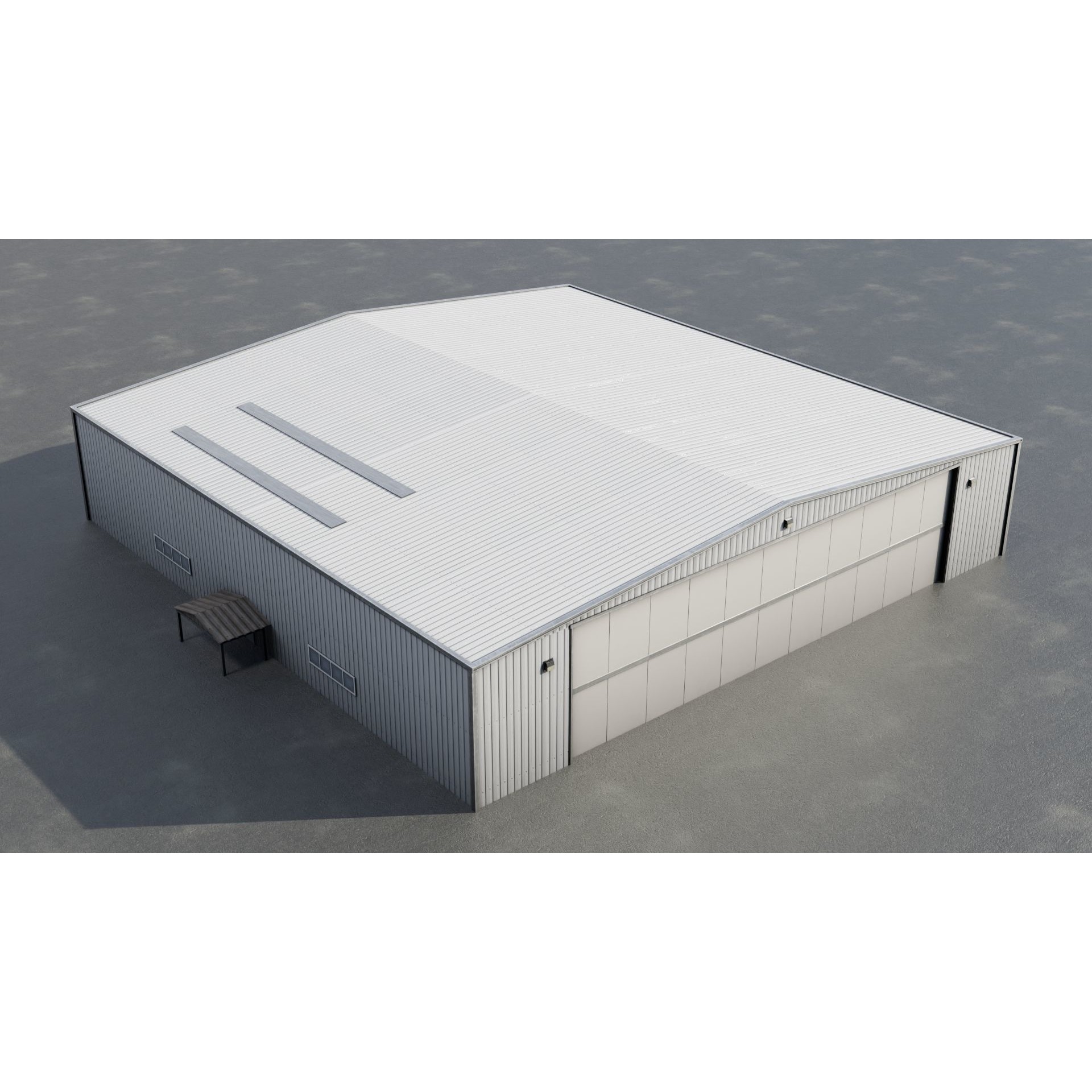 Airfield Hangar Collection - Low-Poly Game-Ready 3D Model - View 6