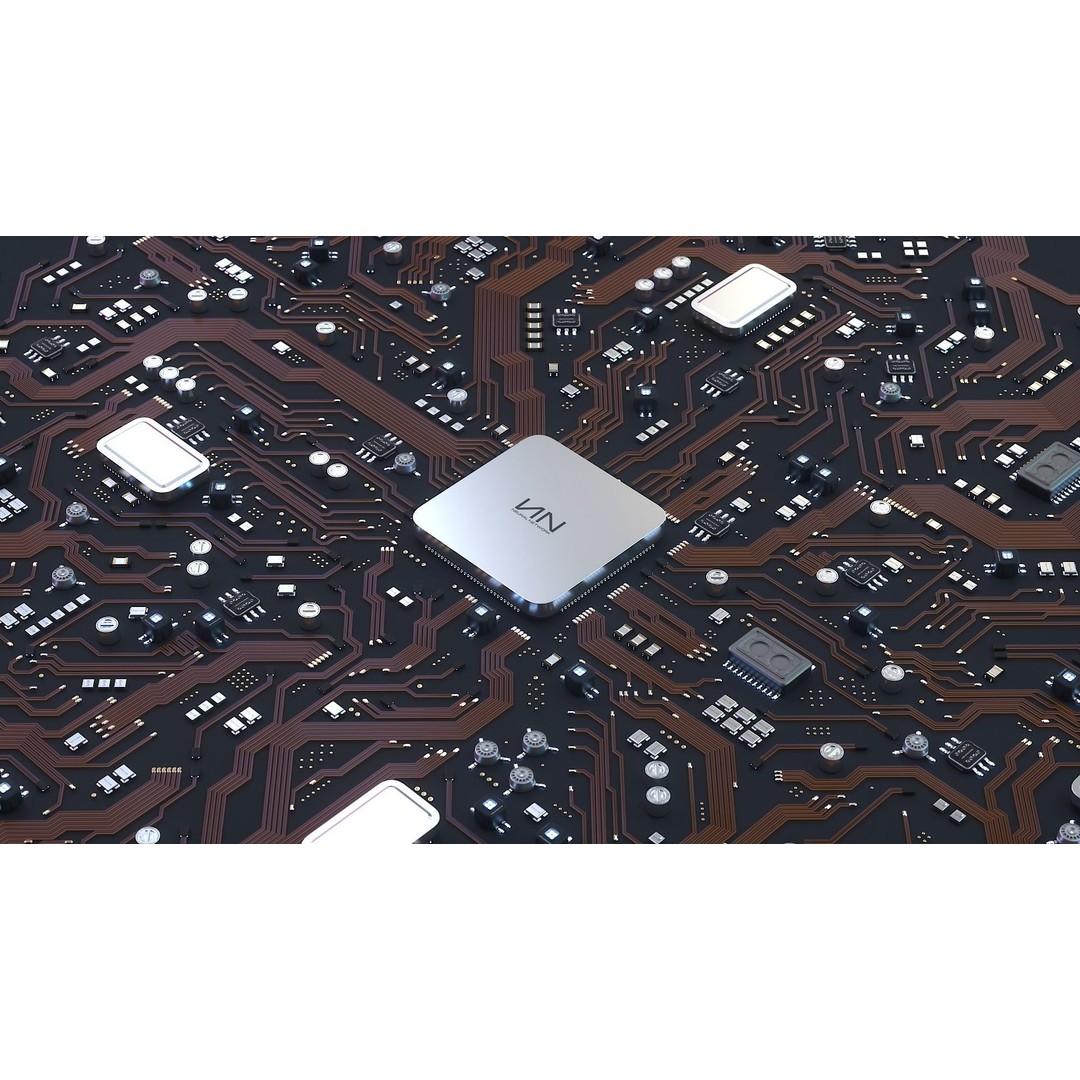 Sci-Fi Microchips 3D Model – Low Poly Asset, Game Ready Formats - View 3