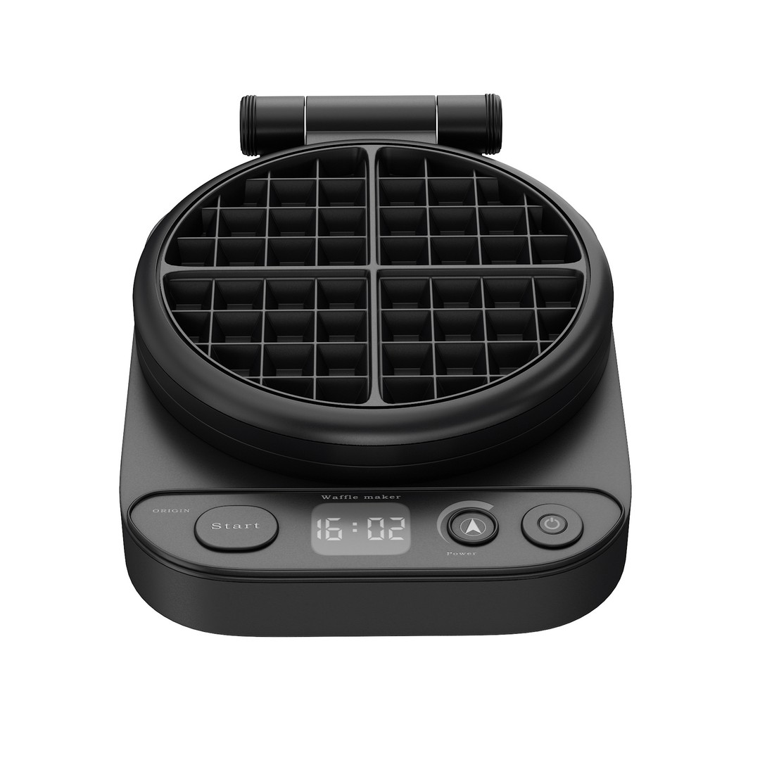 Waffle Maker 3D Model – High Poly Kitchen Appliance, PBR Textures - View 14