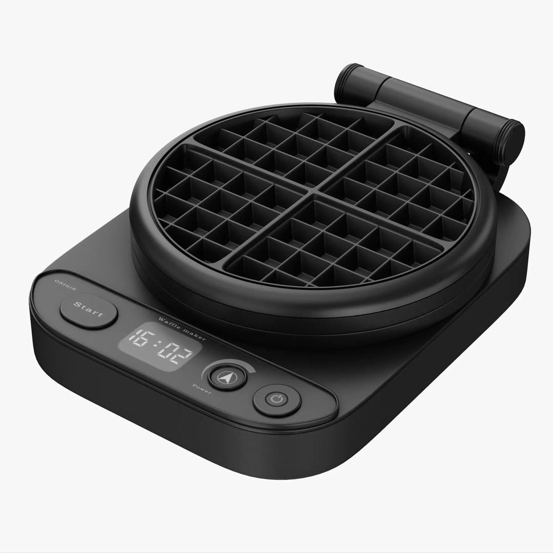 Waffle Maker 3D Model – High Poly Kitchen Appliance, PBR Textures - View 2