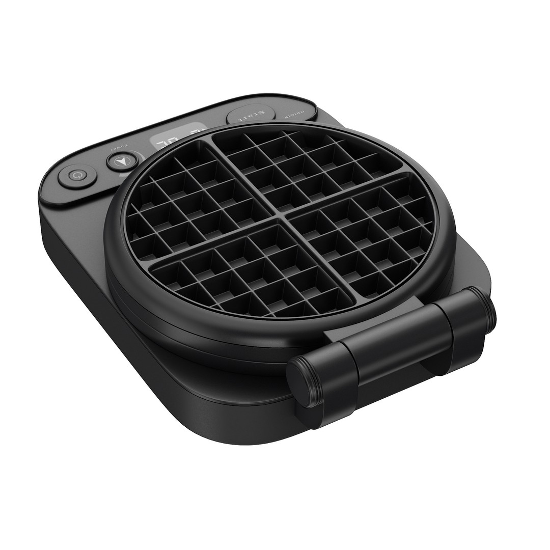 Waffle Maker 3D Model – High Poly Kitchen Appliance, PBR Textures - View 24