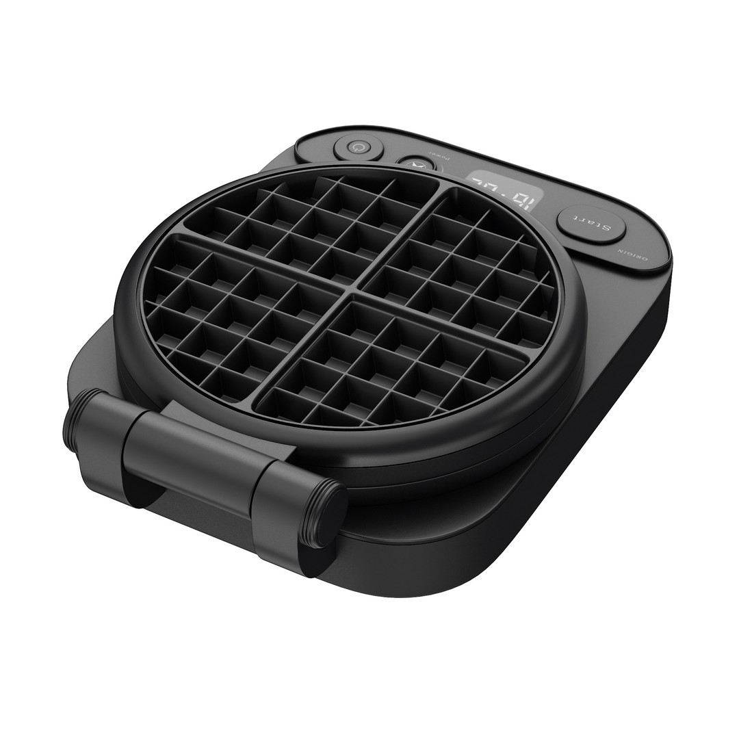 Waffle Maker 3D Model – High Poly Kitchen Appliance, PBR Textures - View 28