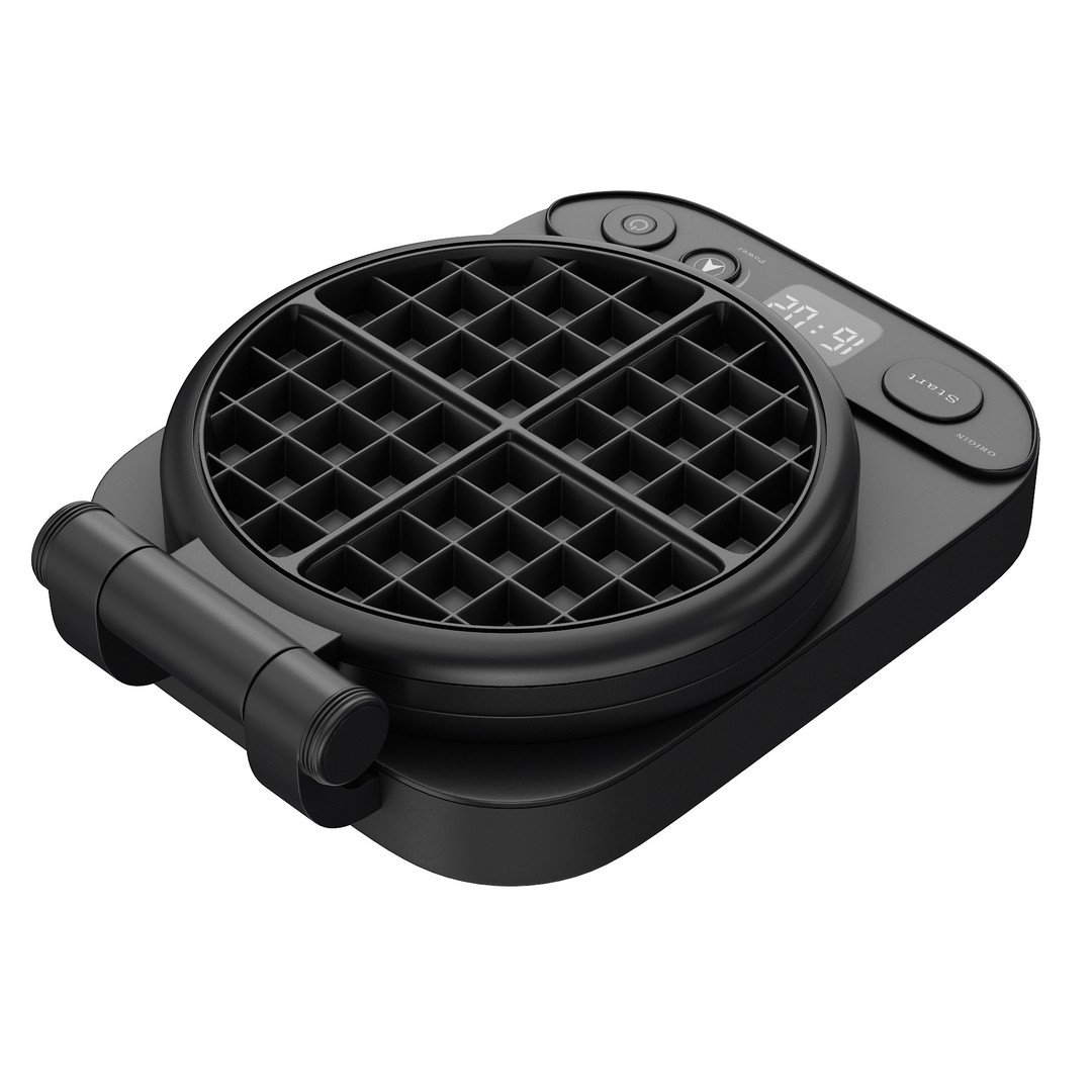 Waffle Maker 3D Model – High Poly Kitchen Appliance, PBR Textures - View 29