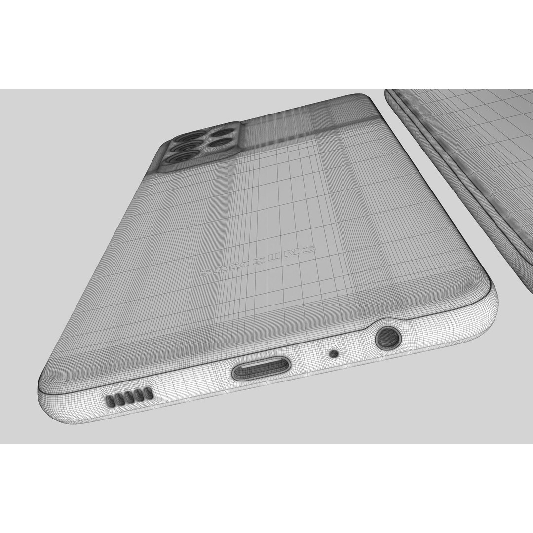 Samsung Galaxy A72 3D Model – Realistic PBR Asset, FBX, OBJ, Blender