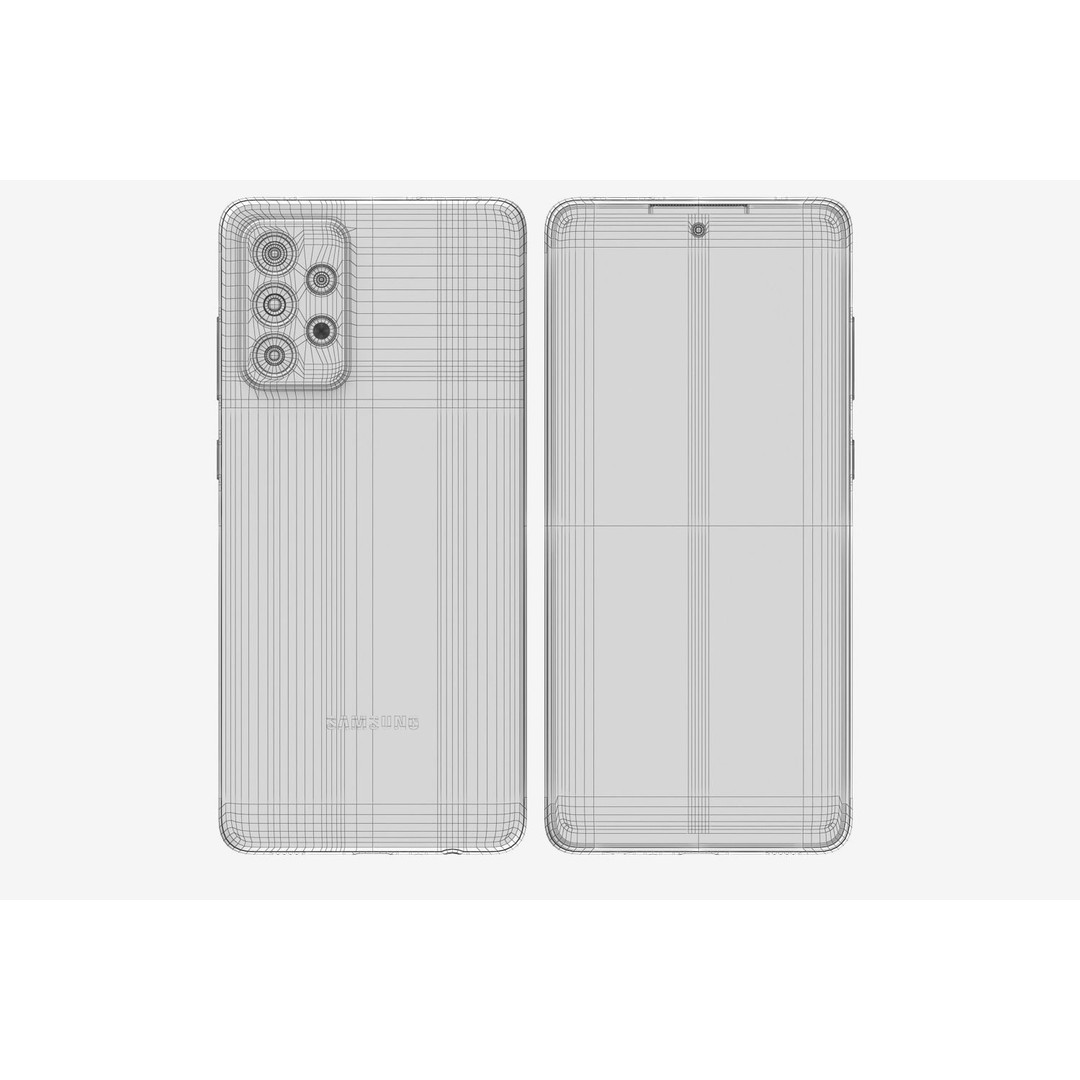 Samsung Galaxy A72 3D Model – Realistic PBR Asset, FBX, OBJ, Blender - View 17