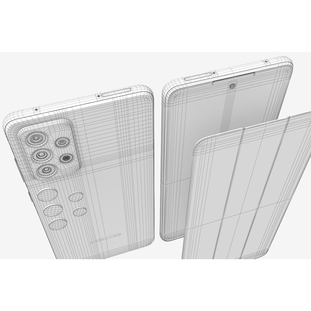 Samsung Galaxy A72 3D Model – Realistic PBR Asset, FBX, OBJ, Blender - View 19