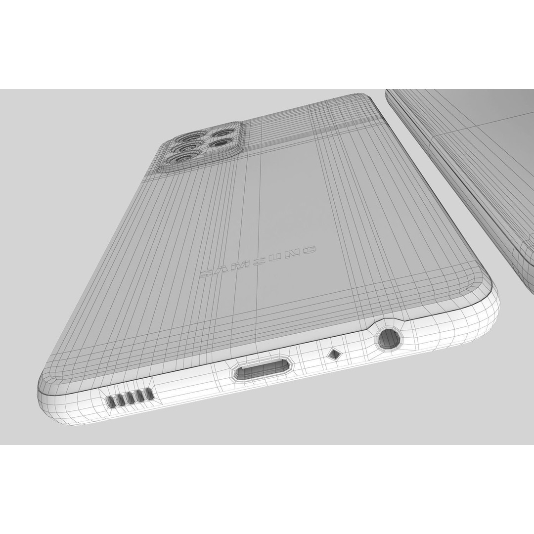 Samsung Galaxy A72 3D Model – Realistic PBR Asset, FBX, OBJ, Blender - View 21
