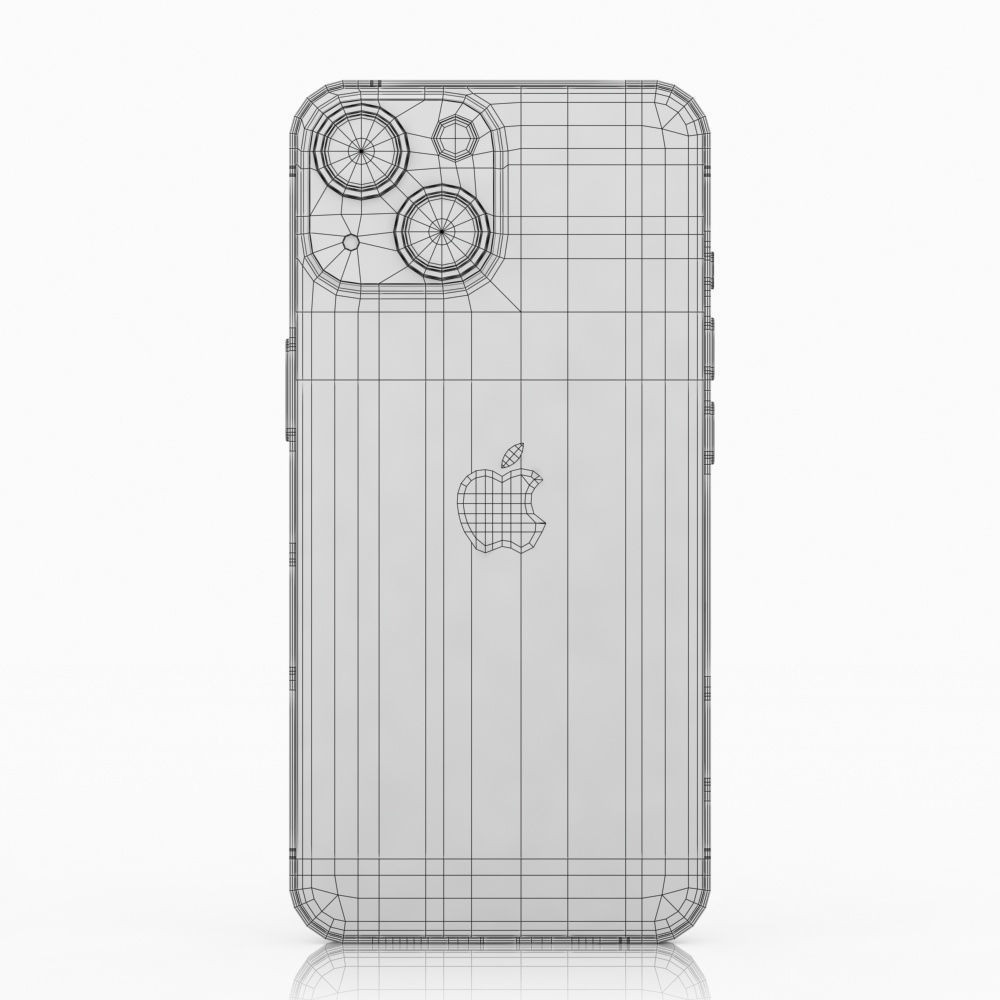Apple iPhone 13 Mini 3D Model – Low Poly Game Asset, FBX, OBJ - View 17