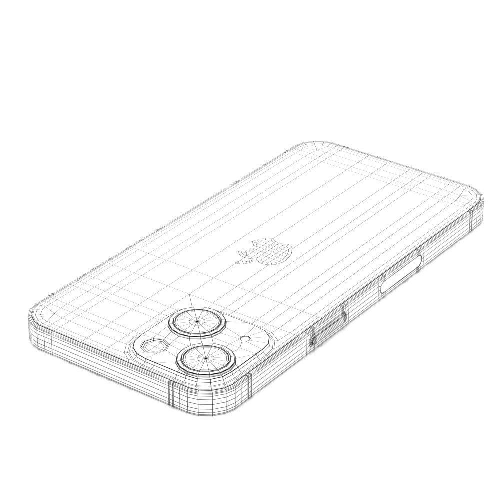 Apple iPhone 13 Mini 3D Model – Low Poly Game Asset, FBX, OBJ - View 22