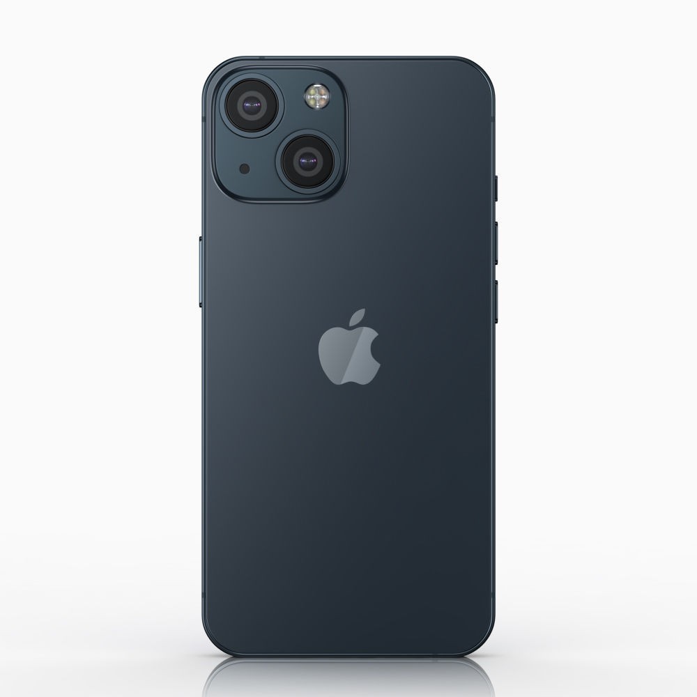 Apple iPhone 13 Mini 3D Model – Low Poly Game Asset, FBX, OBJ - View 4