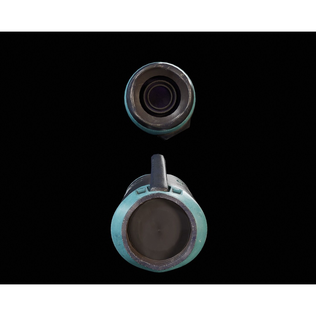 Sci-Fi Nova Hand Held Speakers 3D Model – Low Poly PBR Game Asset, FBX - View 11