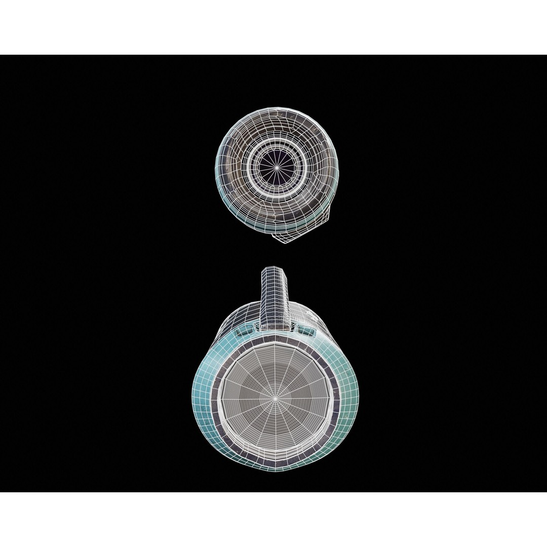 Sci-Fi Nova Hand Held Speakers 3D Model – Low Poly PBR Game Asset, FBX - View 12