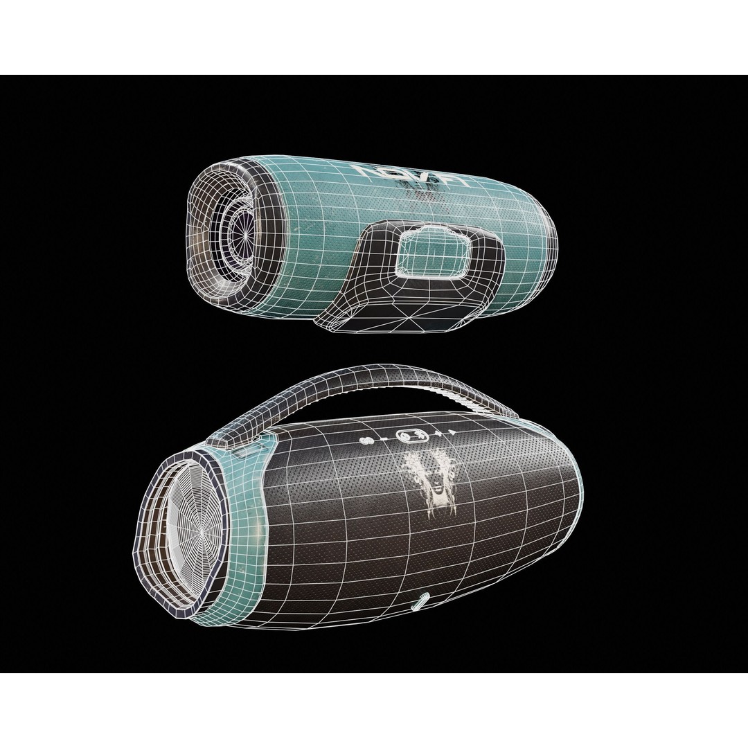 Sci-Fi Nova Hand Held Speakers 3D Model – Low Poly PBR Game Asset, FBX - View 14