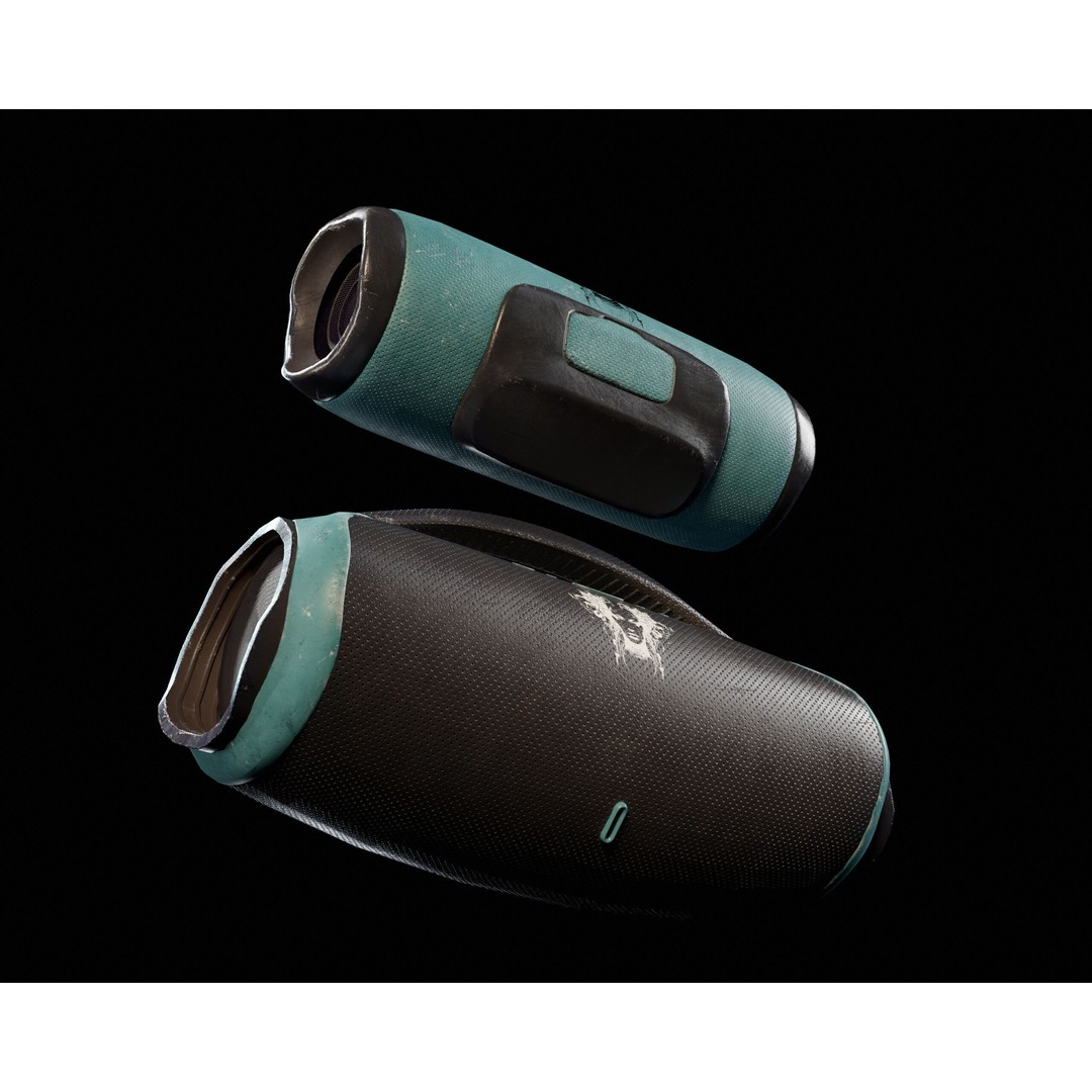 Sci-Fi Nova Hand Held Speakers 3D Model – Low Poly PBR Game Asset, FBX - View 15