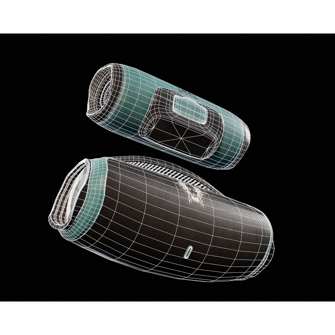 Sci-Fi Nova Hand Held Speakers 3D Model – Low Poly PBR Game Asset, FBX - View 16