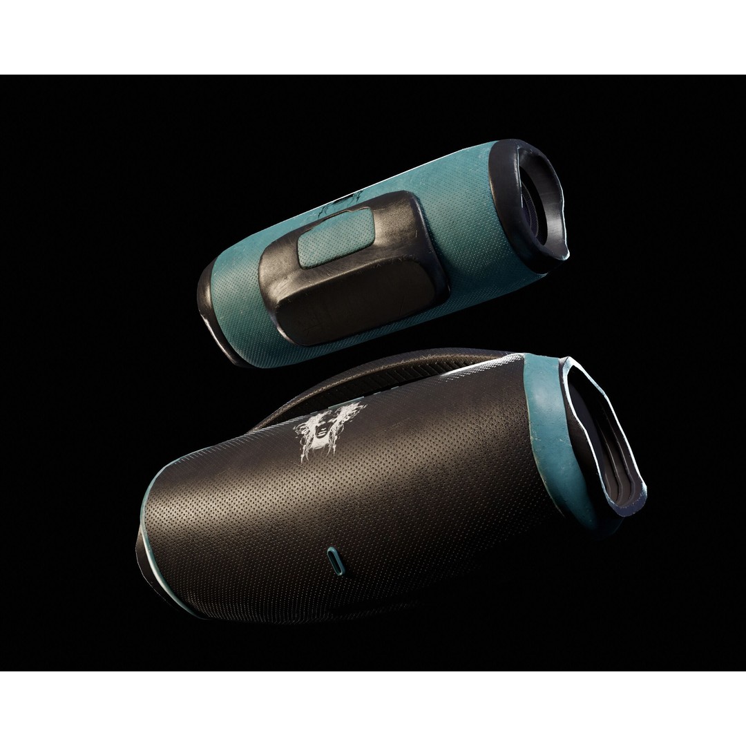Sci-Fi Nova Hand Held Speakers 3D Model – Low Poly PBR Game Asset, FBX - View 17