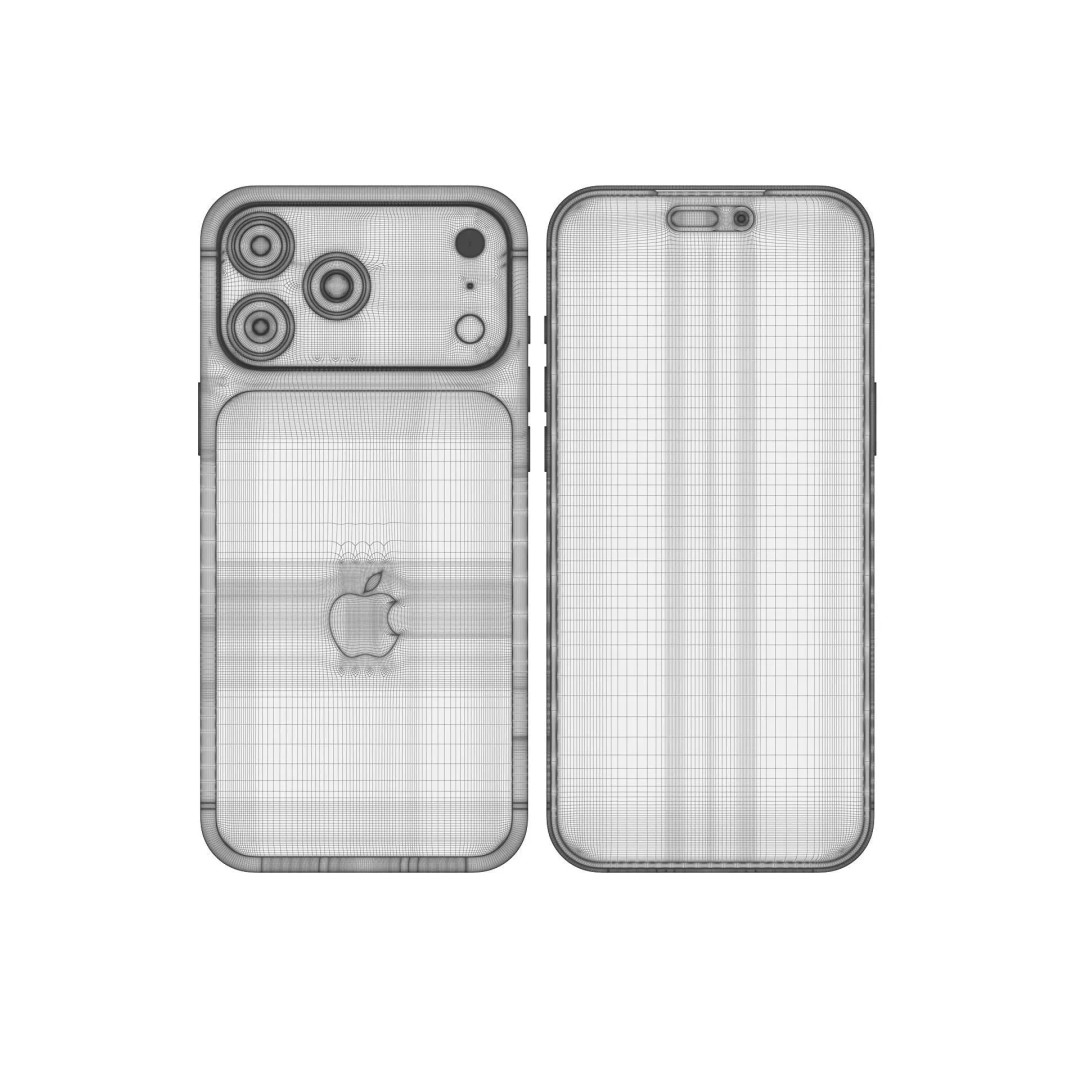 Apple iPhone 17 Pro Max 3D Model – Realistic PBR Asset, FBX, OBJ - View 17