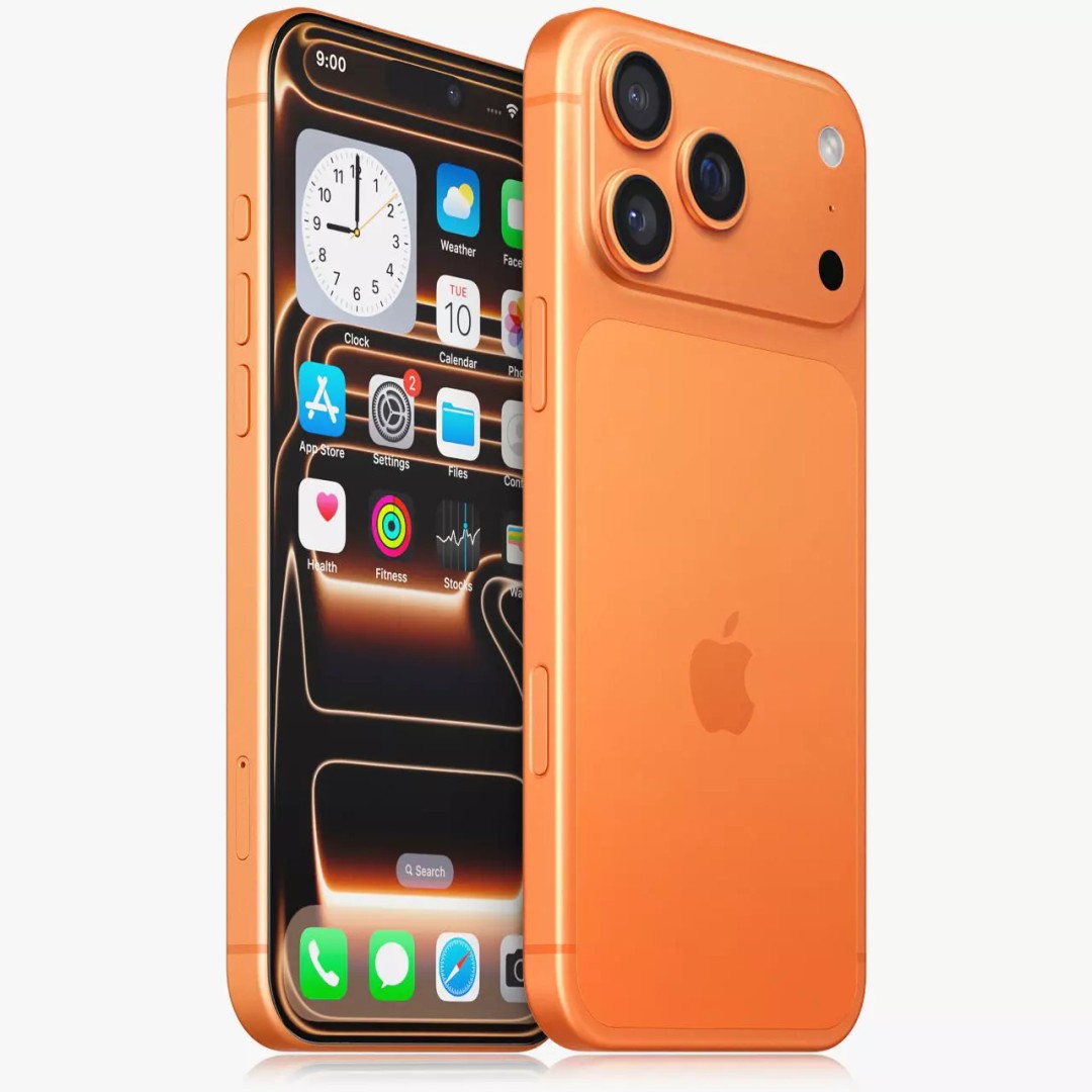 Apple iPhone 17 Pro Max 3D Model – Realistic PBR Asset, FBX, OBJ - View 3
