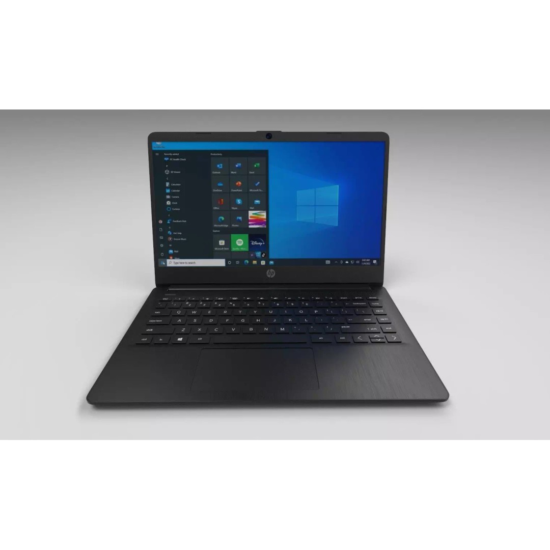 HP Laptop 3D Model – Realistic Low-Poly Design for Animation - View 3