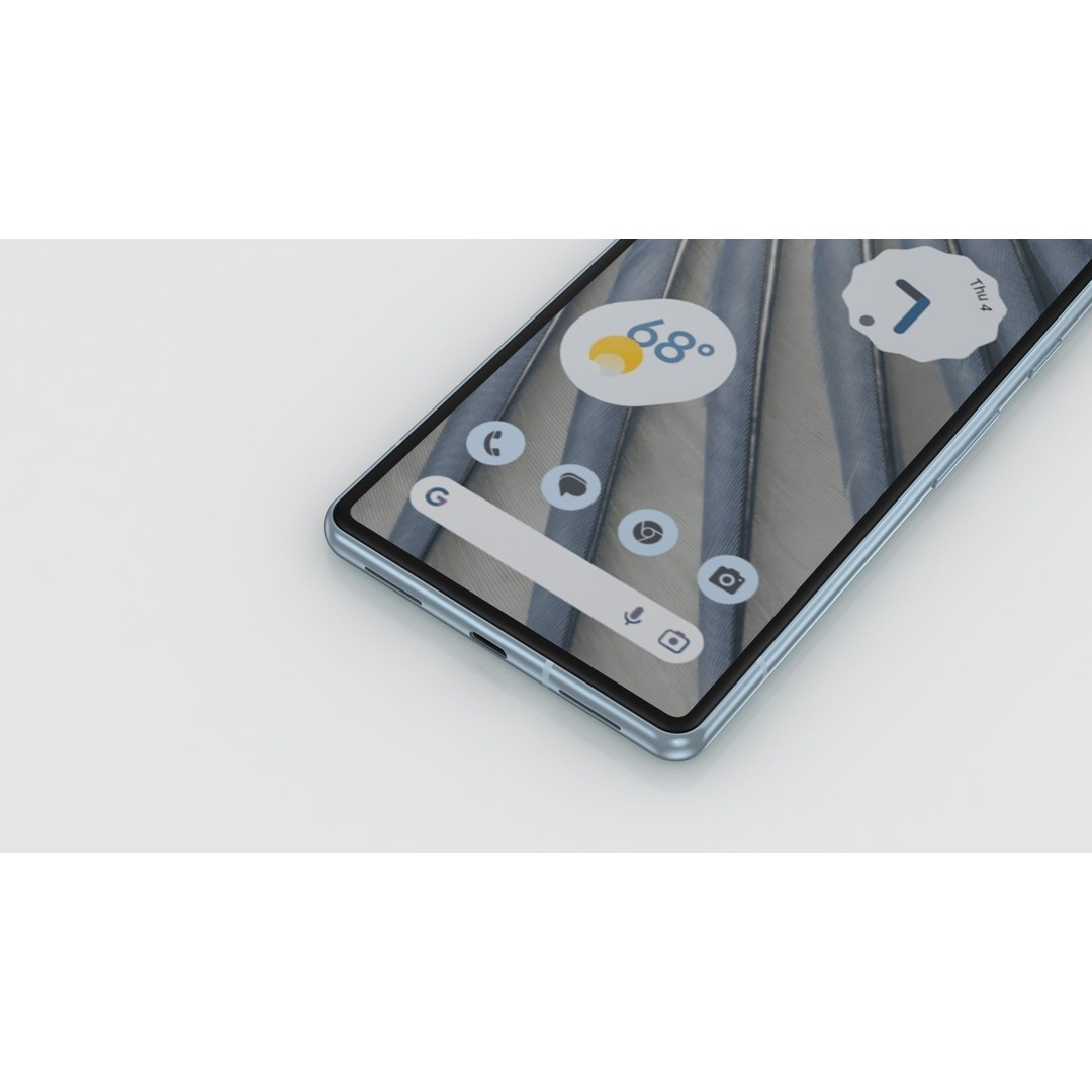 Google Pixel 7a Sea 3D Model – Low Poly Phone Asset, FBX, OBJ - View 11