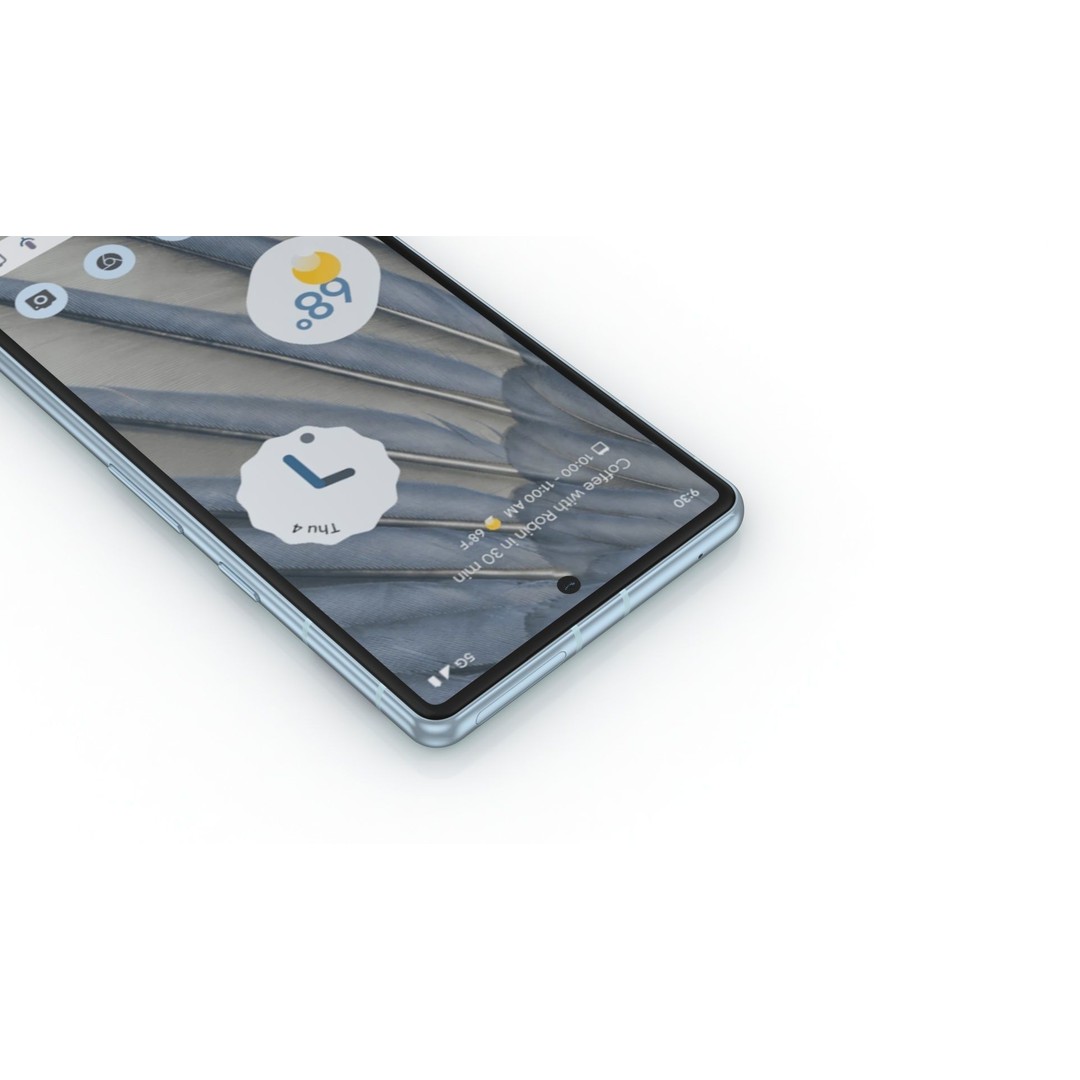Google Pixel 7a Sea 3D Model – Low Poly Phone Asset, FBX, OBJ - View 12