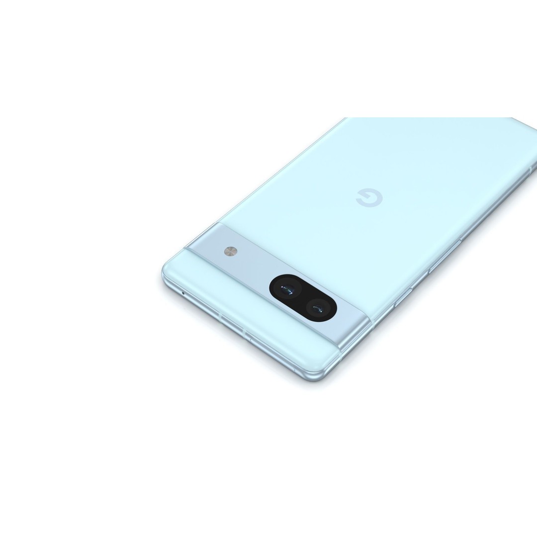 Google Pixel 7a Sea 3D Model – Low Poly Phone Asset, FBX, OBJ - View 13