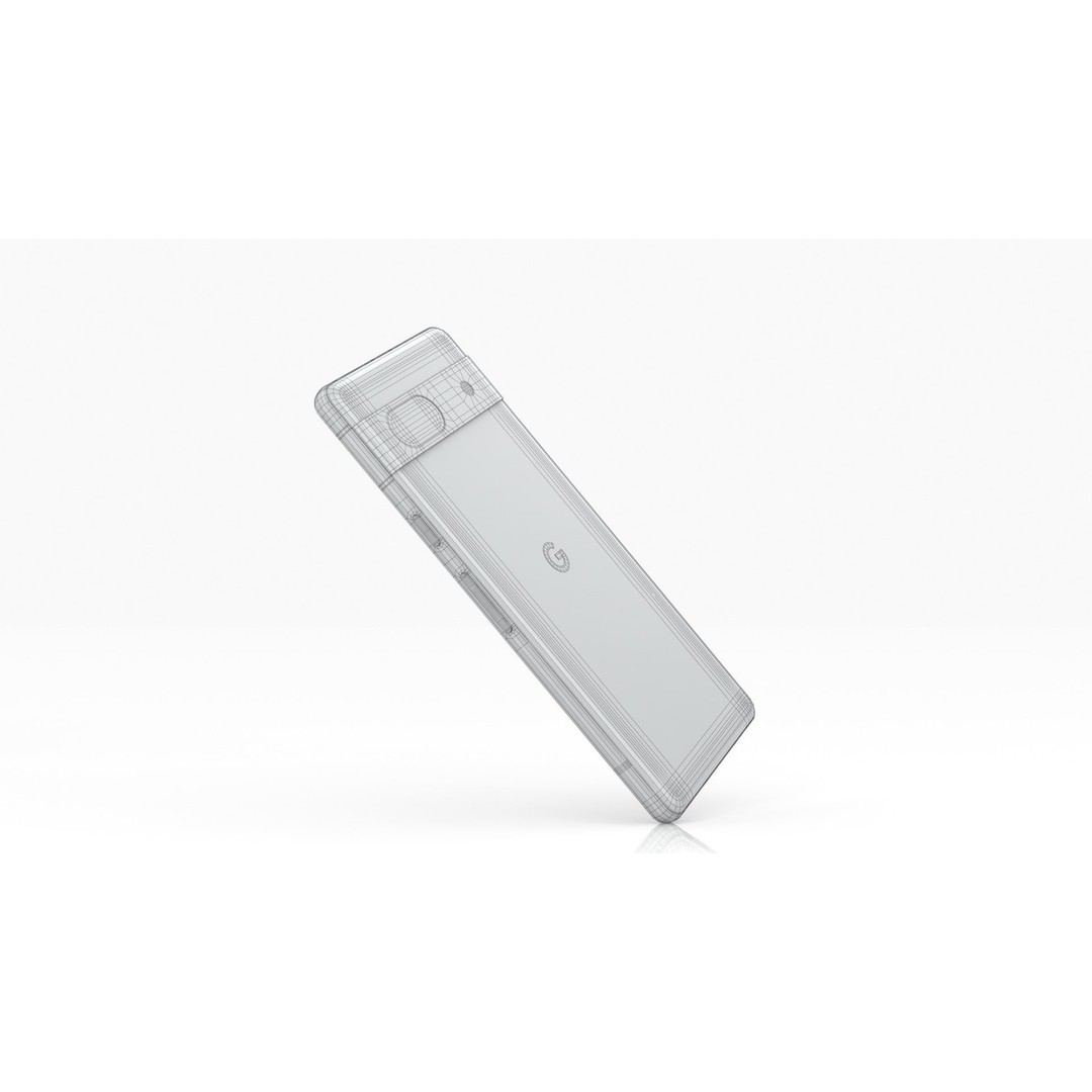 Google Pixel 7a Sea 3D Model – Low Poly Phone Asset, FBX, OBJ - View 21