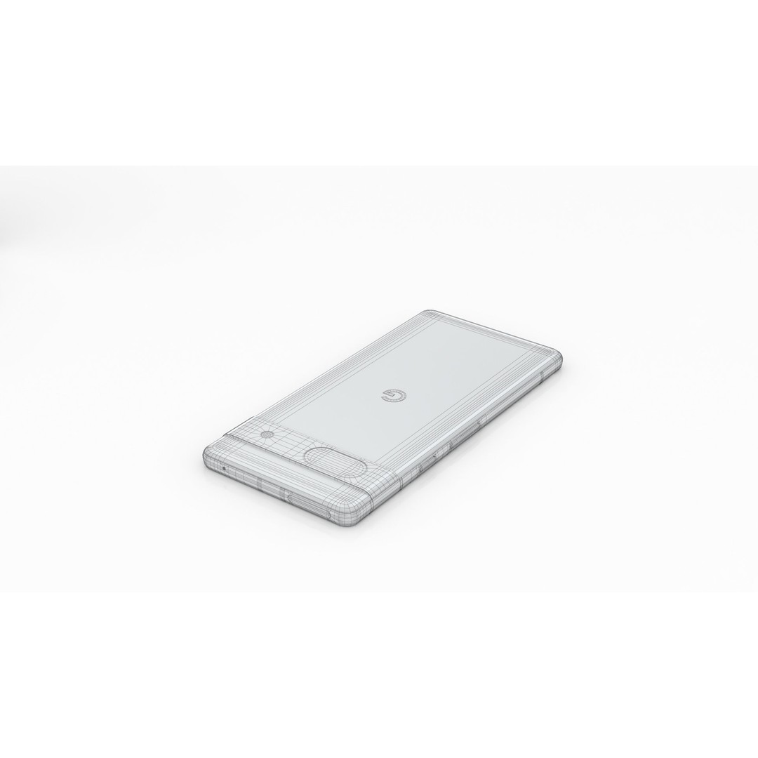 Google Pixel 7a Sea 3D Model – Low Poly Phone Asset, FBX, OBJ - View 22