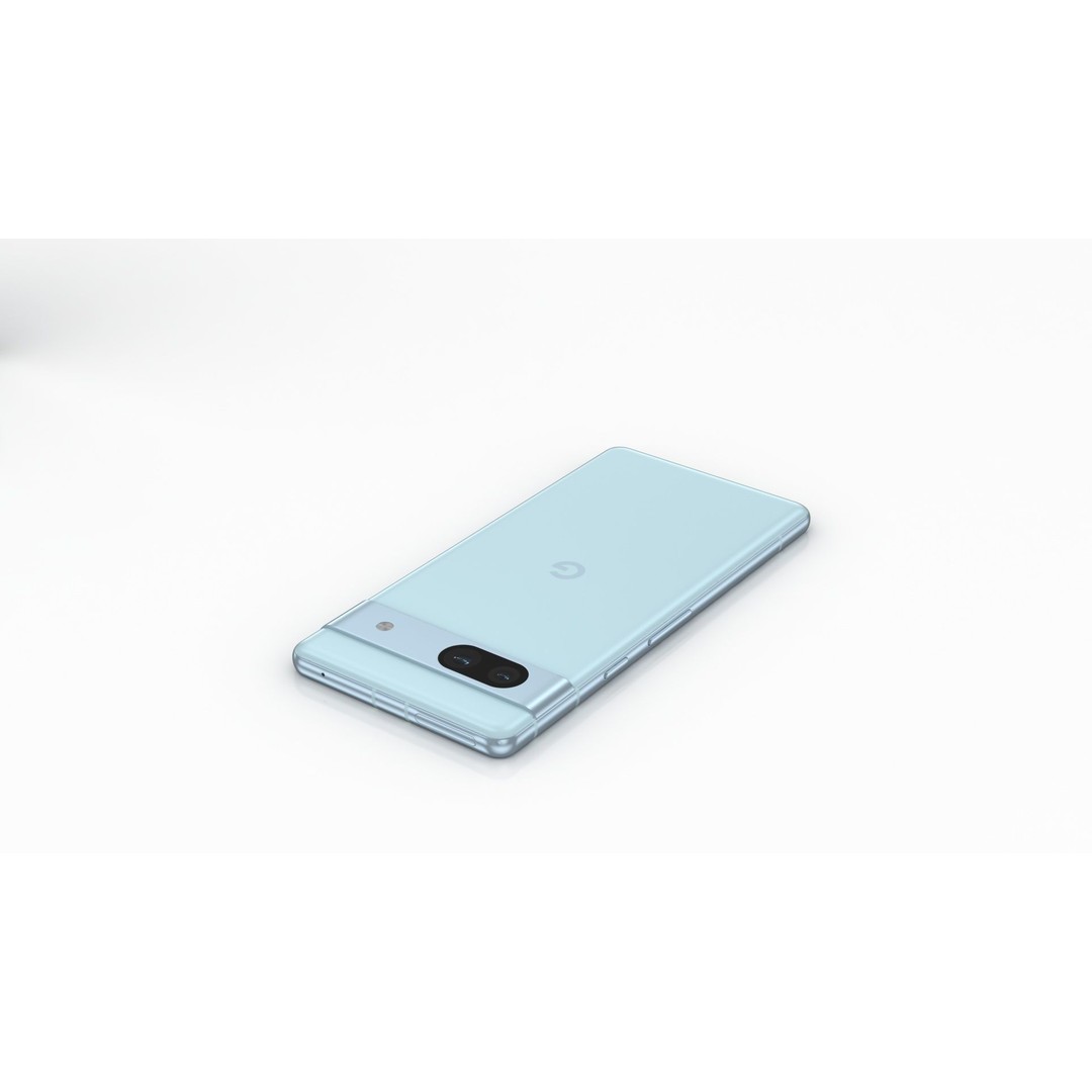 Google Pixel 7a Sea 3D Model – Low Poly Phone Asset, FBX, OBJ - View 9