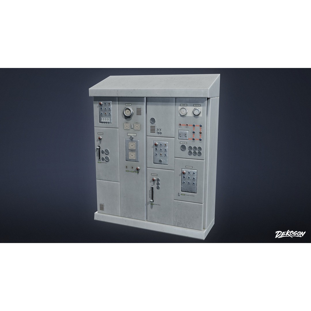 Switchboard 3D Model – Low Poly PBR Game Asset, FBX - View 12