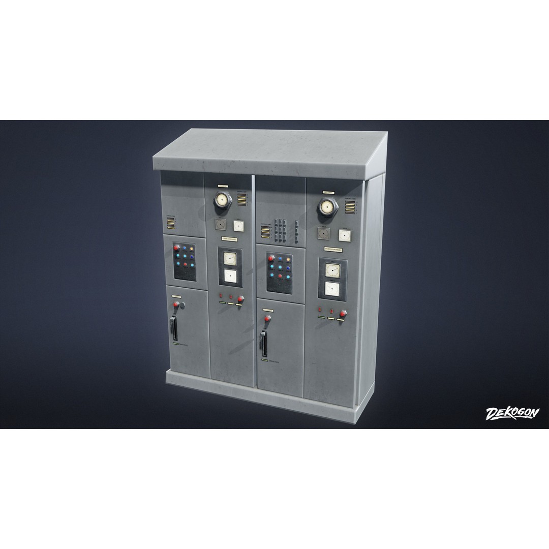 Switchboard 3D Model – Low Poly PBR Game Asset, FBX - View 18