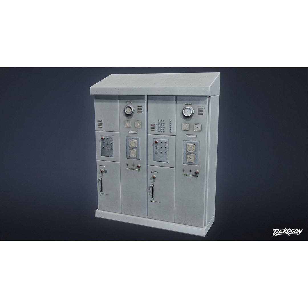 Switchboard 3D Model – Low Poly PBR Game Asset, FBX - View 6
