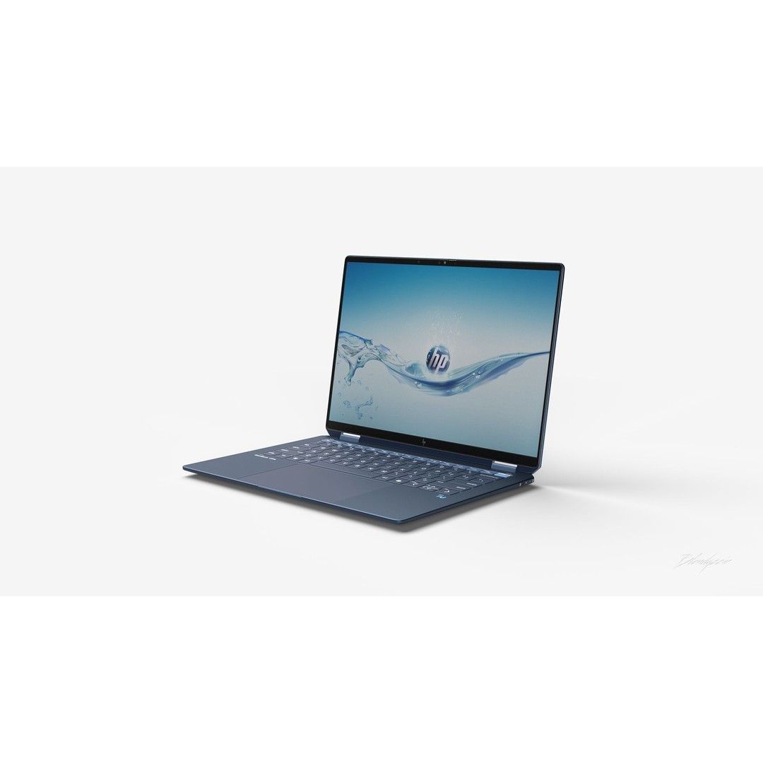 HP OmniBook Ultra Flip 14 3D Model – Animated Laptop, Blender & FBX Formats - View 12