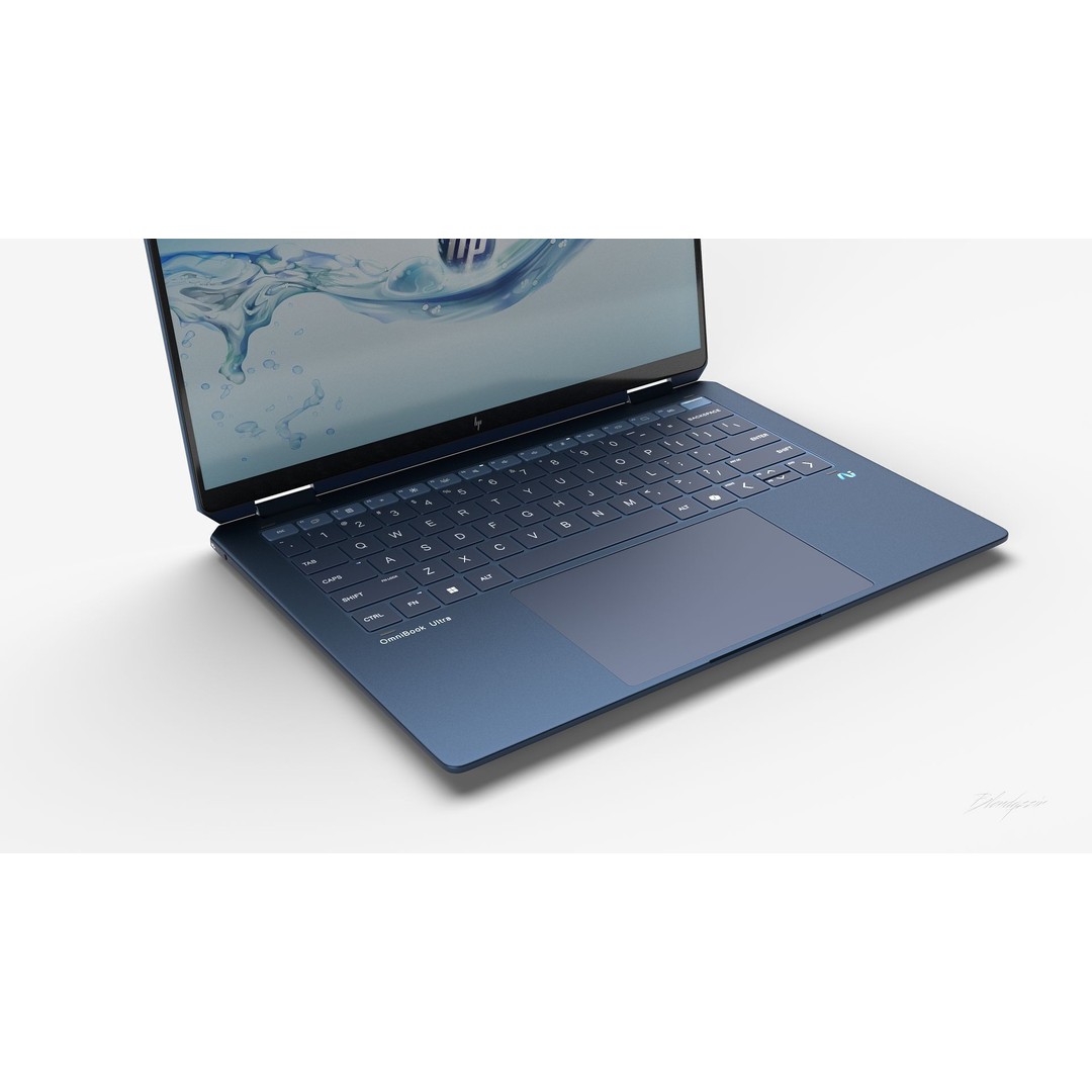 HP OmniBook Ultra Flip 14 3D Model – Animated Laptop, Blender & FBX Formats - View 16