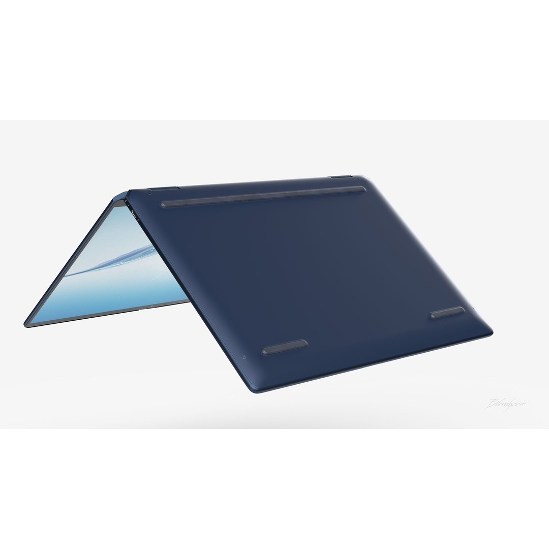 HP OmniBook Ultra Flip 14 3D Model – Animated Laptop, Blender & FBX Formats - View 17