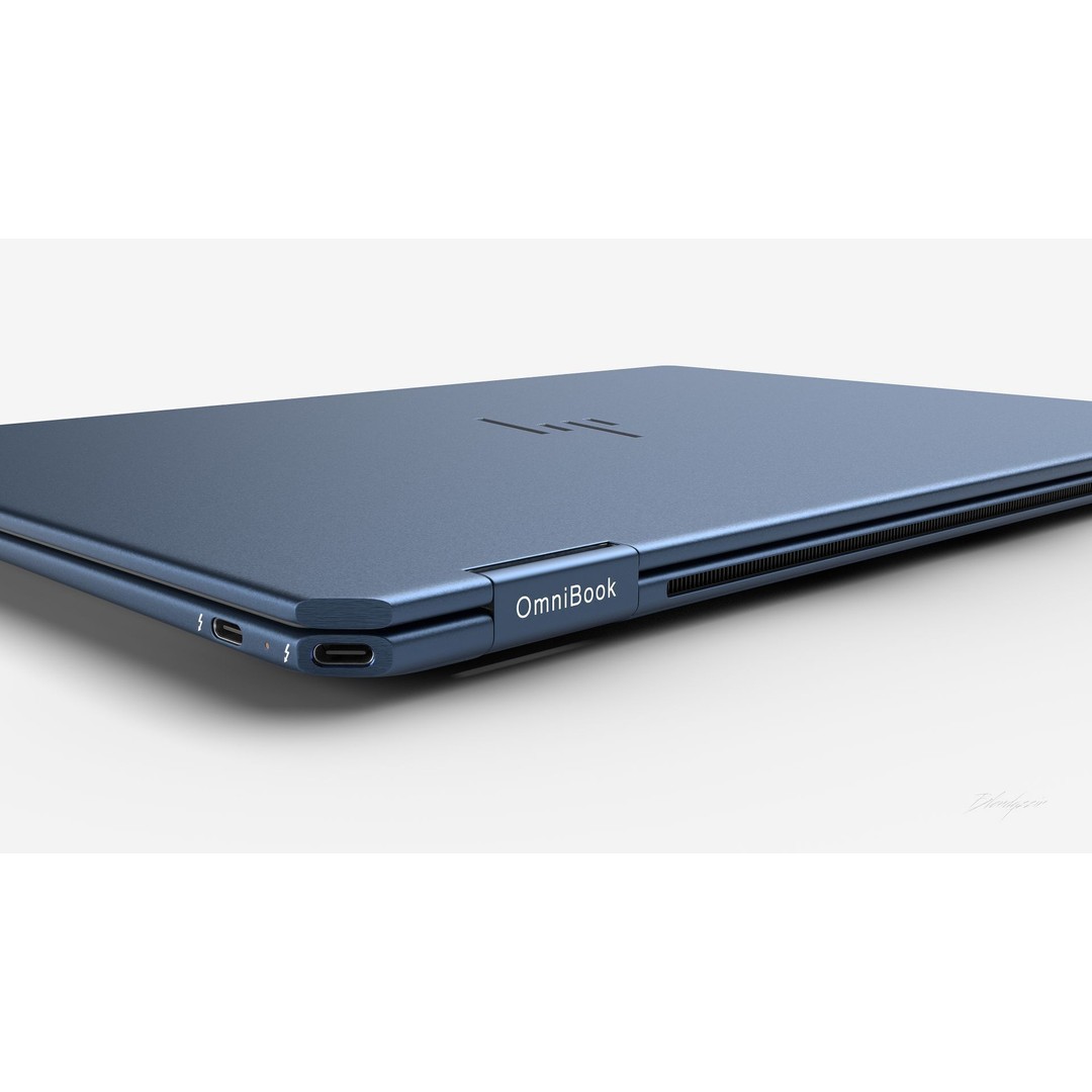 HP OmniBook Ultra Flip 14 3D Model – Animated Laptop, Blender & FBX Formats - View 7