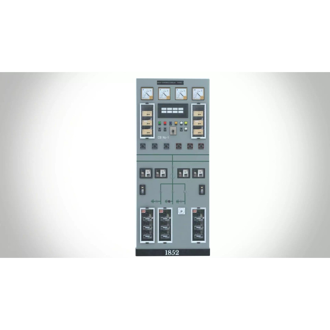 33 KV Relay Panel 3D Model – Low Poly PBR Asset, FBX, Game Ready - View 2