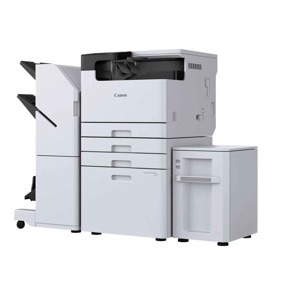 Canon imageRUNNER Series Printer 3D Model – High-Quality Polygon Mesh, FBX/OBJ - View 4