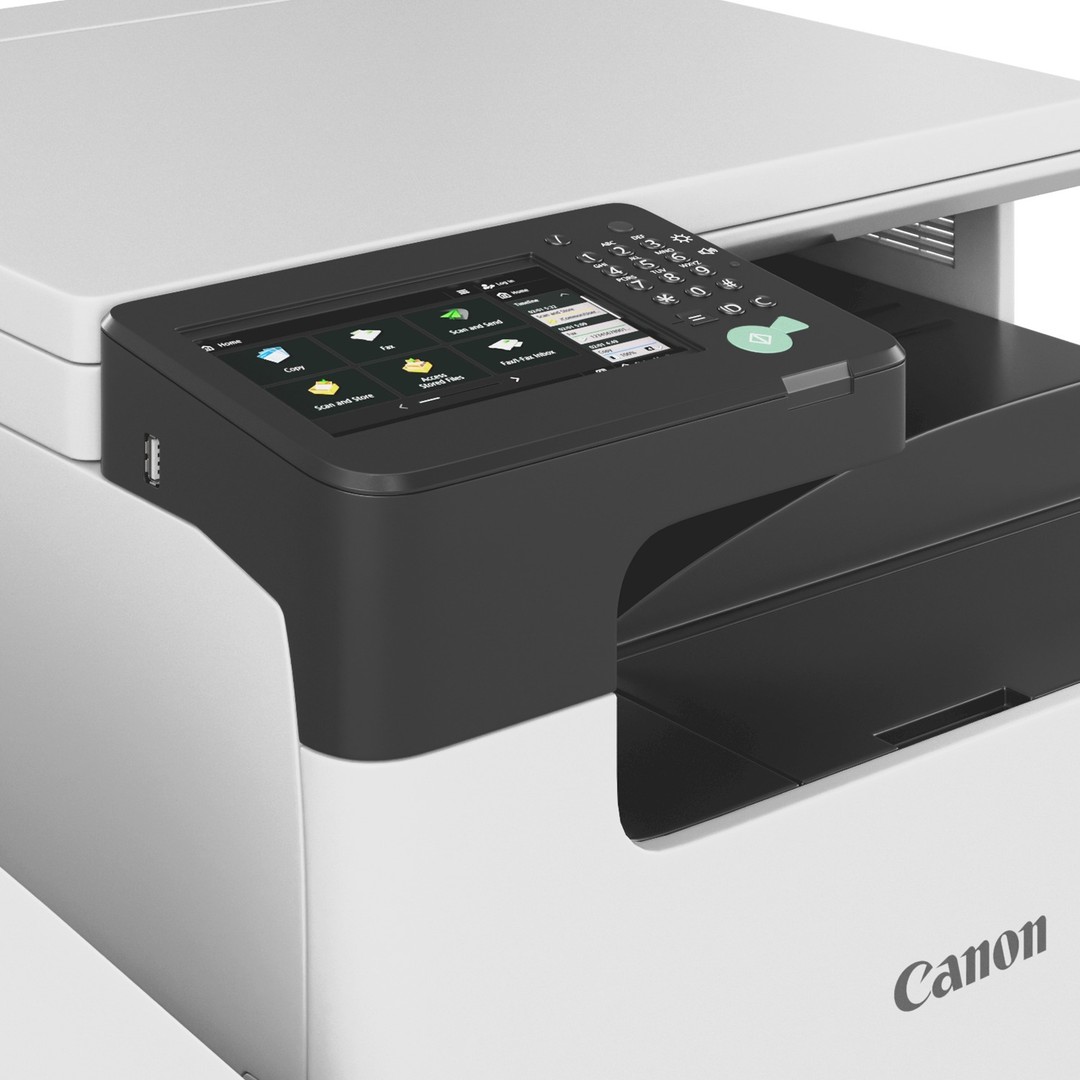 Canon imageRUNNER Series Printer 3D Model – High-Quality Polygon Mesh, FBX/OBJ - View 8