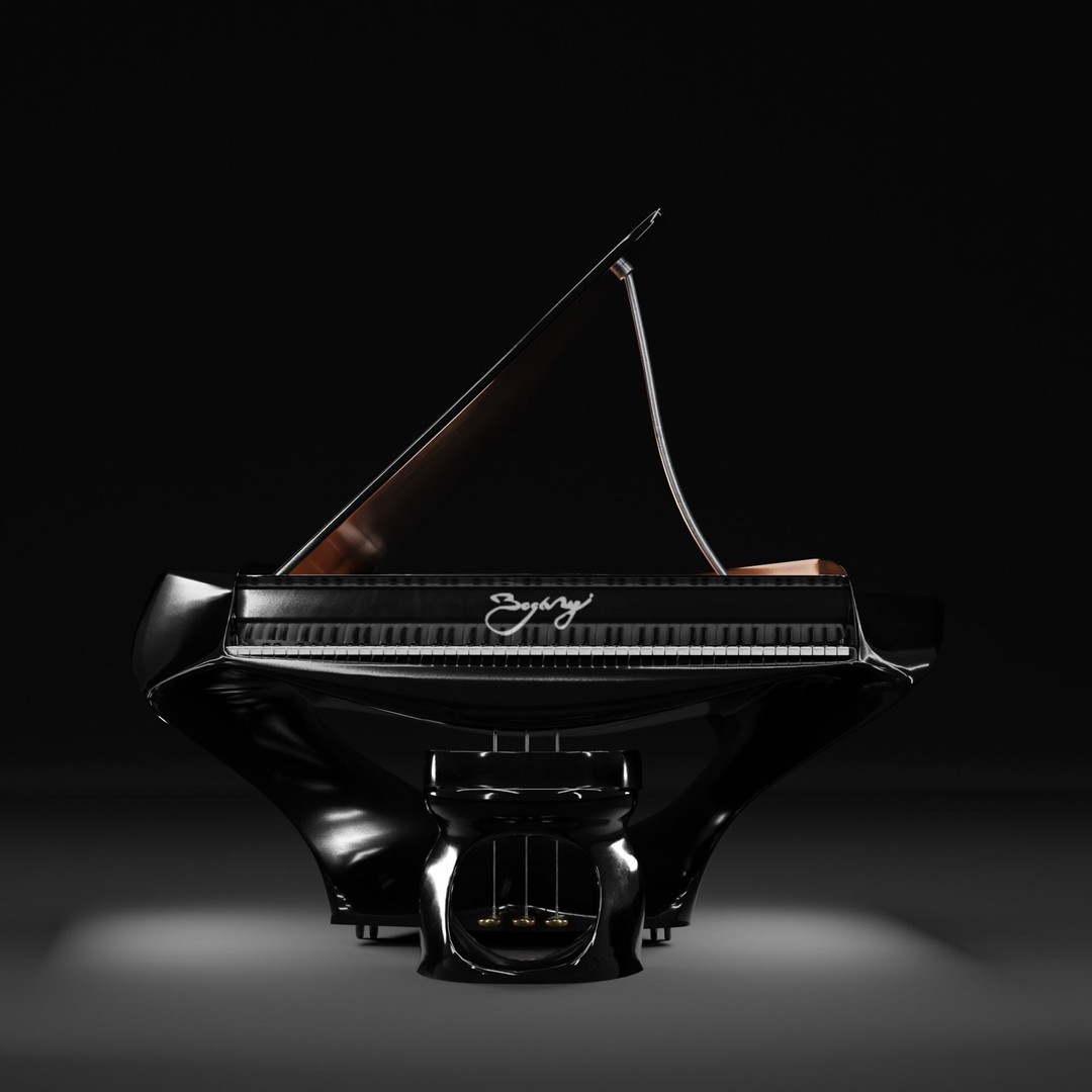 Piano 3D Model – High Poly PBR Asset for Animation, FBX, Blender