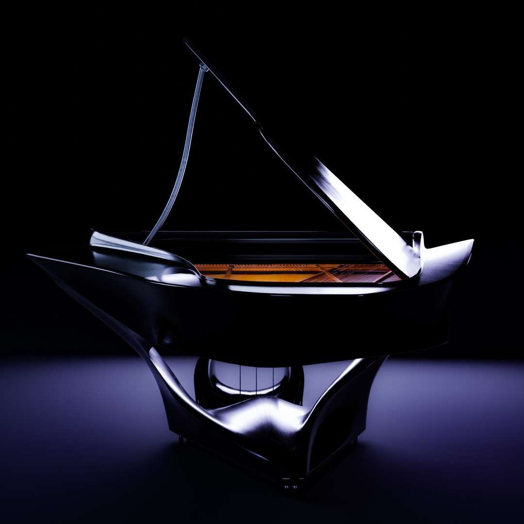 Piano 3D Model – High Poly PBR Asset for Animation, FBX, Blender - View 5