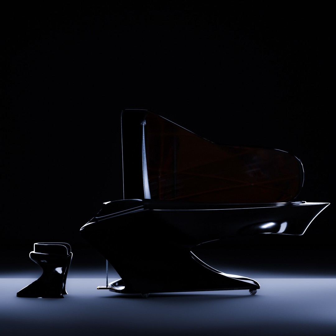 Piano 3D Model – High Poly PBR Asset for Animation, FBX, Blender - View 6