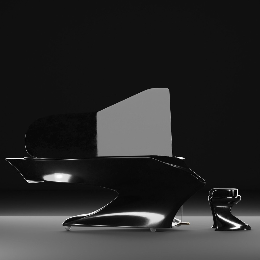 Piano 3D Model – High Poly PBR Asset for Animation, FBX, Blender - View 8