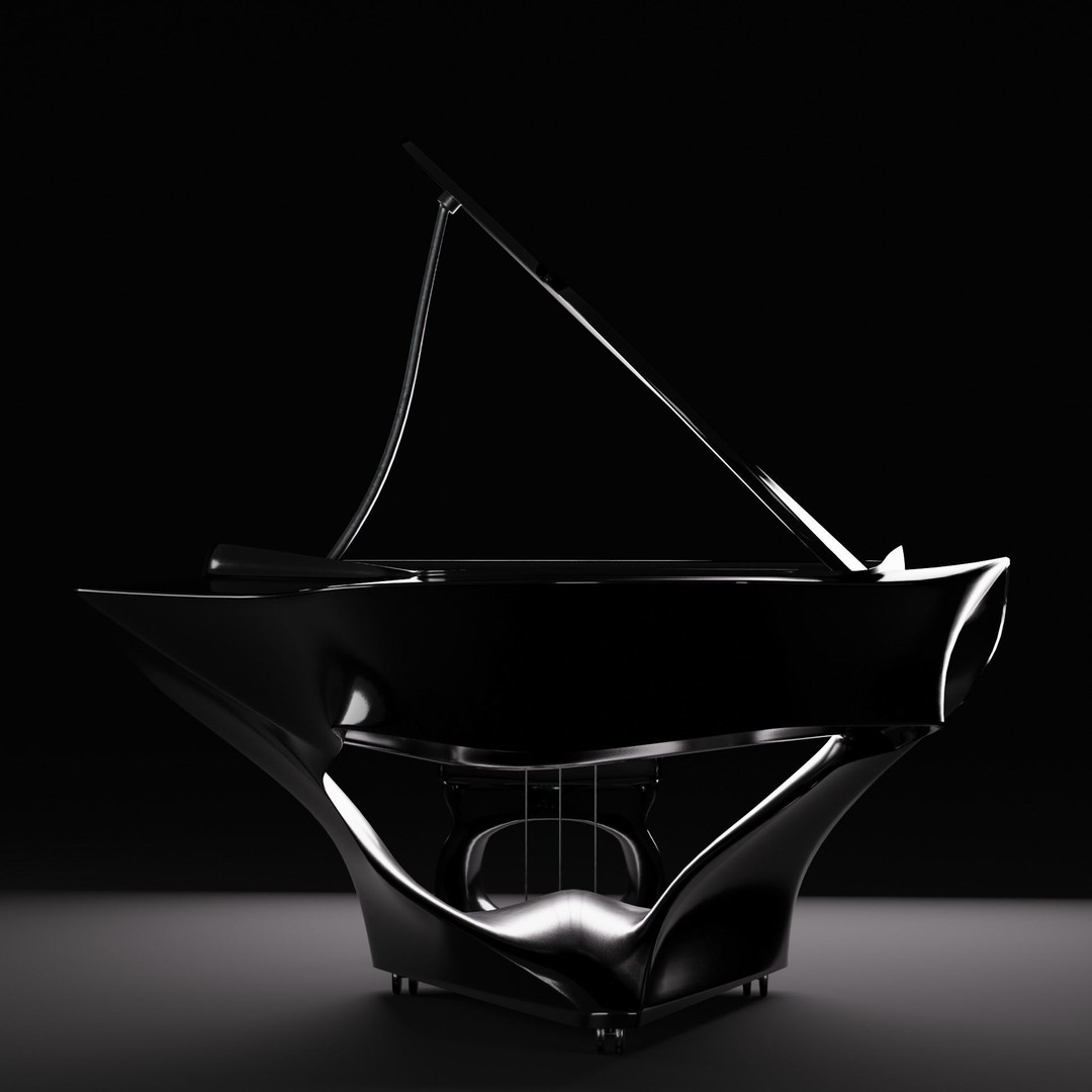 Piano 3D Model – High Poly PBR Asset for Animation, FBX, Blender - View 9