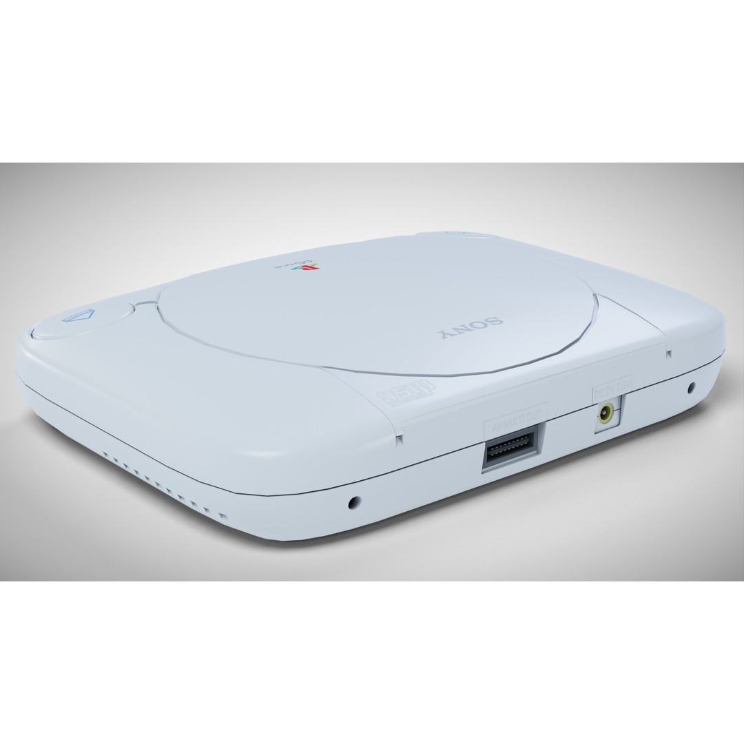 Sony PlayStation PS one 3D Model – Low Poly Game Asset, FBX - View 10