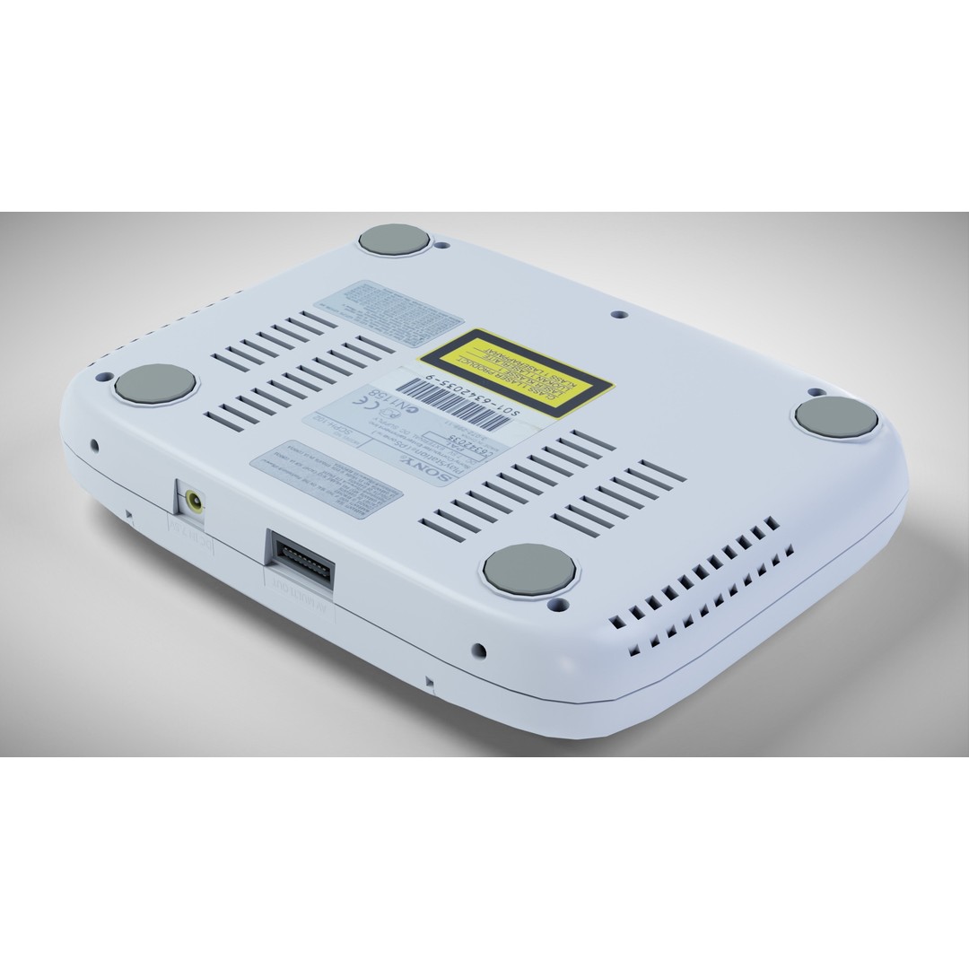 Sony PlayStation PS one 3D Model – Low Poly Game Asset, FBX - View 12