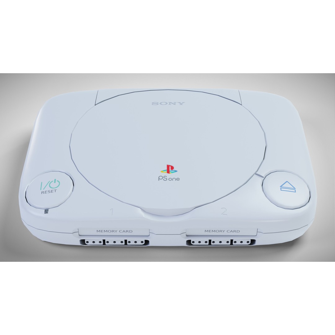 Sony PlayStation PS one 3D Model – Low Poly Game Asset, FBX - View 14