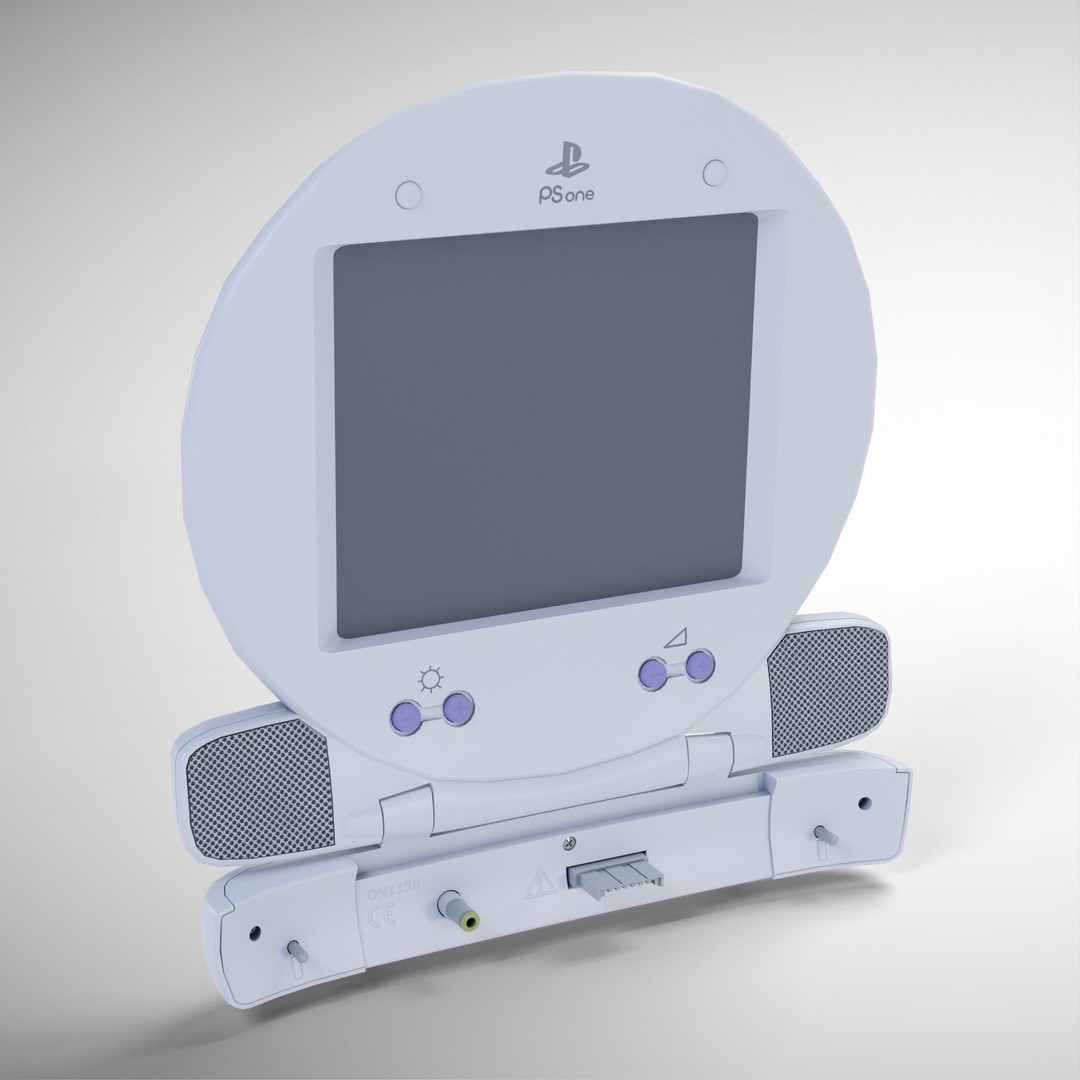 Sony PlayStation PS one 3D Model – Low Poly Game Asset, FBX - View 15