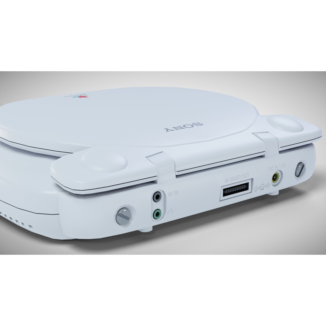 Sony PlayStation PS one 3D Model – Low Poly Game Asset, FBX - View 19